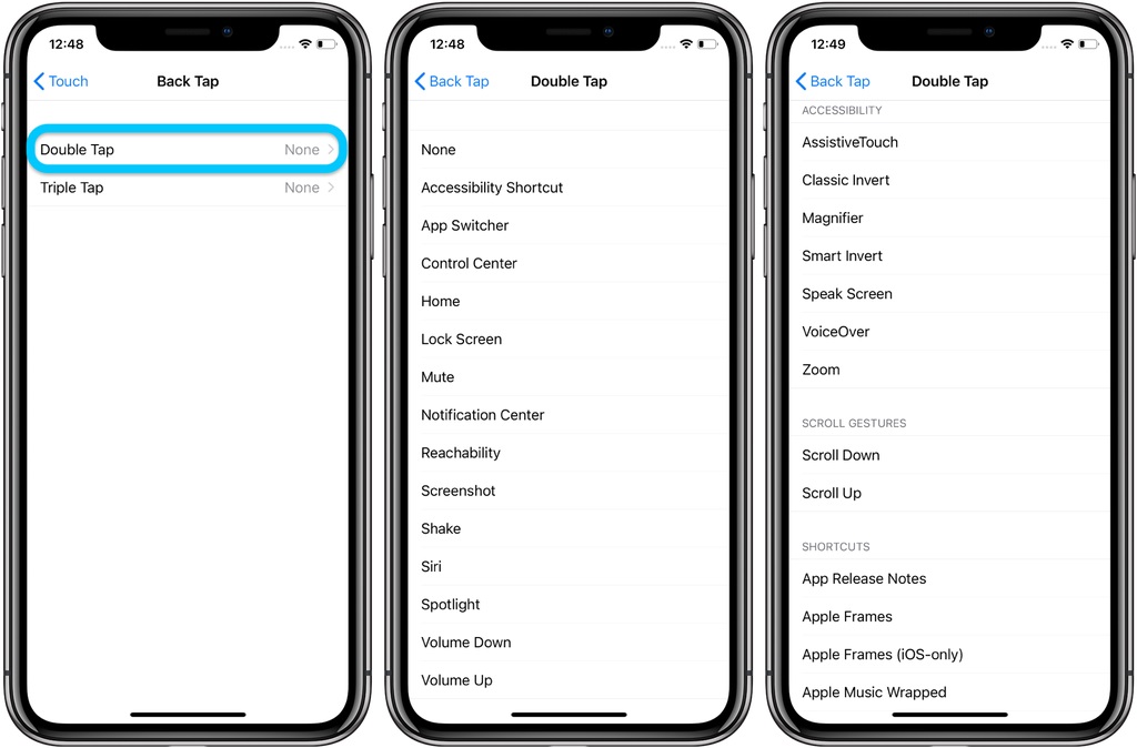 نحوه استفاده از قابلیت «Back Tap» در آی او اس 14